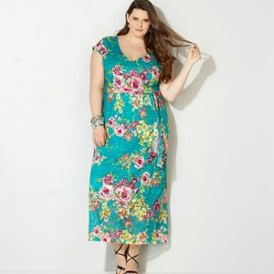 Crochet Floral Maxi Dress